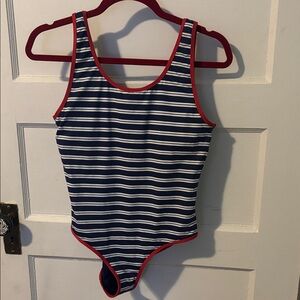 Vineyard Vines Navy and White Striped One Piece
